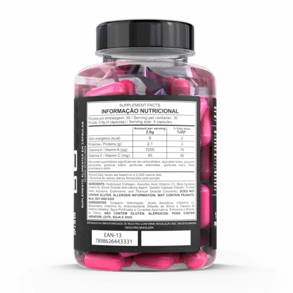Kit 3 Colágeno Hidrolisado 120 Capsulas - Dark Lab - Imagem 3