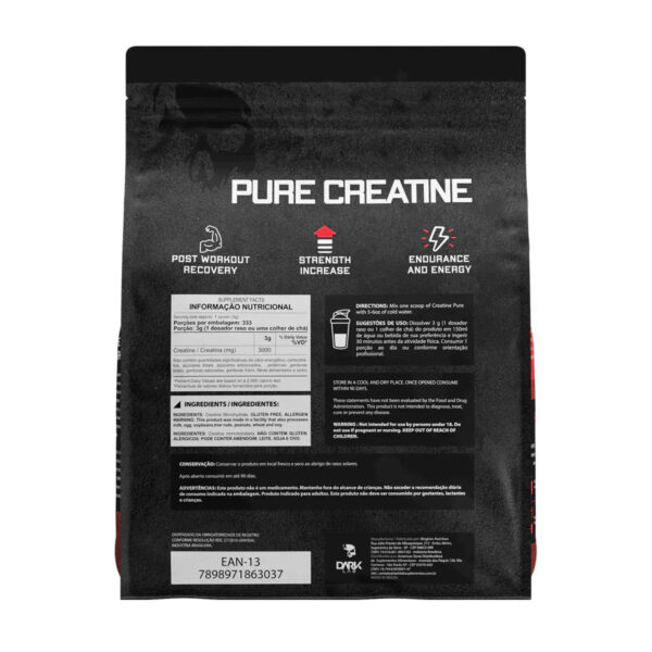 Creatina Pura 1kg + Venom Pré Workout 300g + Coqueteleira Premium 700ml Dark Lab - Imagem 3