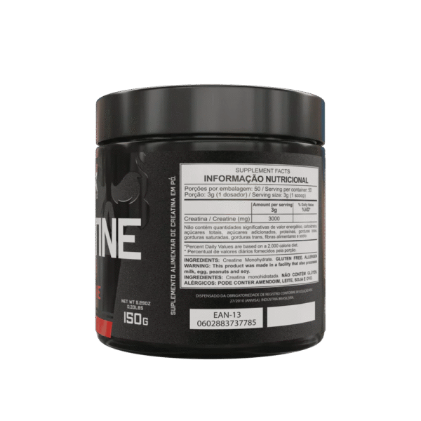 Creatina Pura 150g + Coqueteleira Preta 700ml Dark Lab - Imagem 4