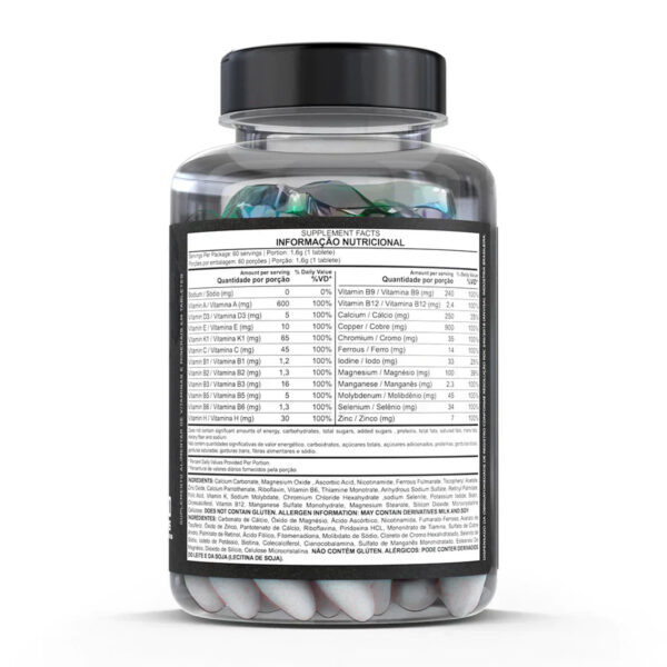 Whey 100% Refil 900g + Dark Mamba 60 Capsulas + Multivitamin 60 Tablets + Coqueteleira Premium 700ml Dark Lab - Imagem 2